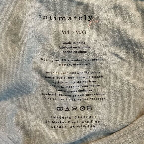 Free People Intimately Seams To Me Seamless Bodysuit Heather Grey Long Sleeve M/ - Picture 5 of 6